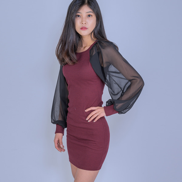 리베원피스..퍼프쉬폰