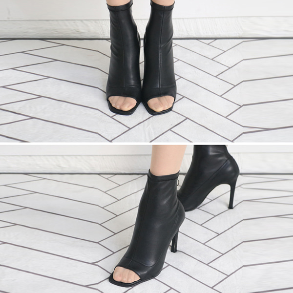 토오픈앵클부츠